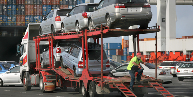 Car imports in July were up 24.6 per cent on a year earlier. Photo / Glenn Jeffrey