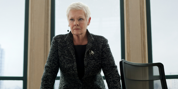 Dame Judi Dench plays M in the Bond movies.