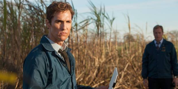 Film actors Mathew McConaughey and Woody Harrelson star in 'True Detective'.