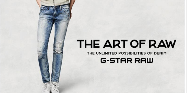 An ad for the Jeanswest G-Star Raw denim. Photo / Supplied