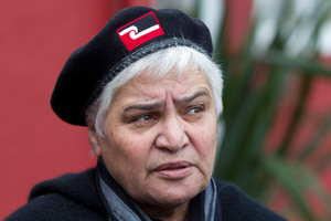Maori Party co-leader Tariana Turia speaking to media. Photo / Mark Mitchell
