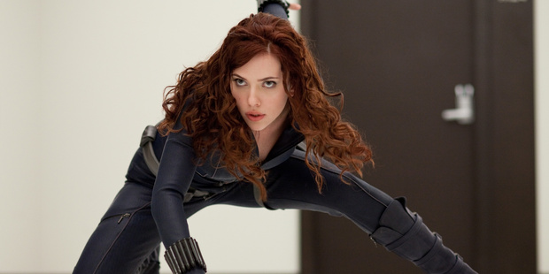 Scarlett Johansson stars as Black Widow.