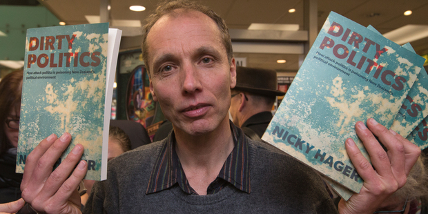 Right next to the SPCA stall was a bookshop doing a roaring trade with Nicky Hager's Dirty Politics flying off the shelves. Photo / APN