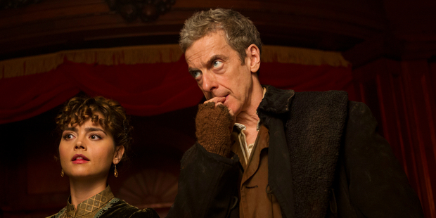 Jenna Coleman as Clara and Peter Capaldi as The Doctor in 'Doctor Who'.