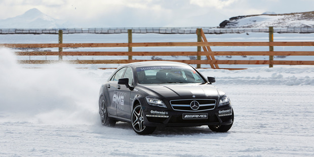 Mercedes-Benz AMG took to the snow with some of NZ's finest winter athletes. Photo / Supplied