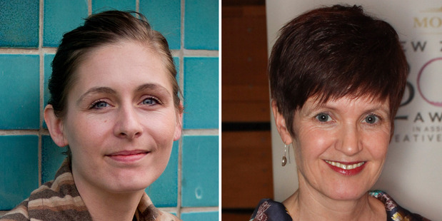 Eleanor Catton, left, and Jill Trevelyan. Photos / NZ Herald