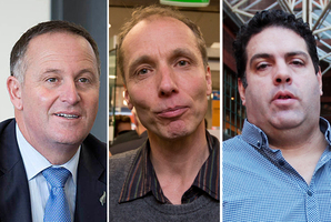 Prime Minister John Key, investigative journalist Nicky Hager and blogger Cameron Slater. Photos / NZ Herald