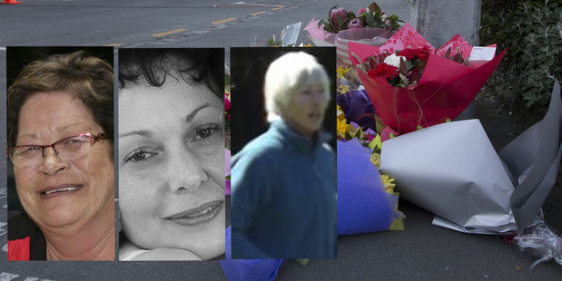 The victims, from left: Peggy Noble, Lindy Curtis and Leigh Cleveland. Photo / APN, supplied