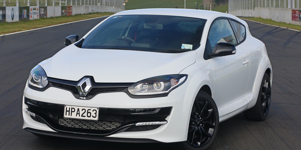 The Renault Megane 265, was a delight to throw around the Hampton Downs track at its launch this week. Photo / Damien O'Carroll