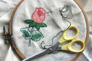 Embroidery is just one of many types of needle-craft.