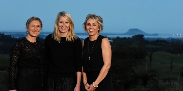 From left: Kristy Hunter, Juliette Hogan and Sarah Ulmer helped make the fundraiser possible.