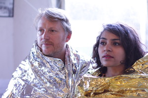Auckland actors Nisha Madhan and Stephen Bain; in What Have You Done to Me? ; for arts