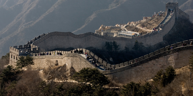 Graffiti has plagued the Great Wall for decades. Now, China is trying a new approach to put a check on the etchers. Photo / Kenny Rodger