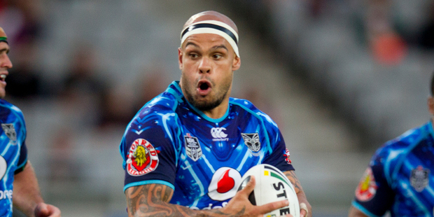 Sam Rapira of the Warriors. Photo / Sarah Ivey