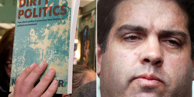 Hacked emails from blogger Cameron Slater (right) featured prominently in the book Dirty Politics and via the Twitter account @whaledump which has been suspended. Photo / NZ Herald