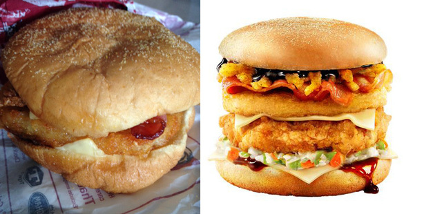 This burger had a reality check.