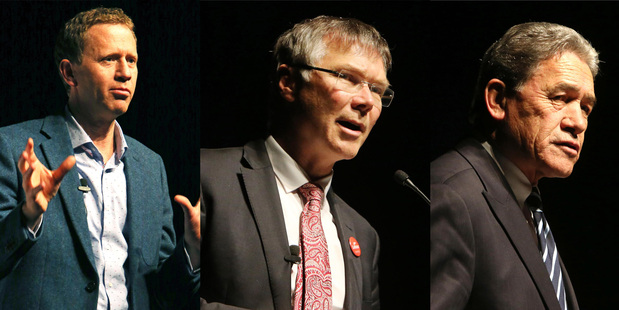 Russel Norman, Winston Peters and David Parker were invited to speak at Monday night's election event at Forum North. Photo / John Stone