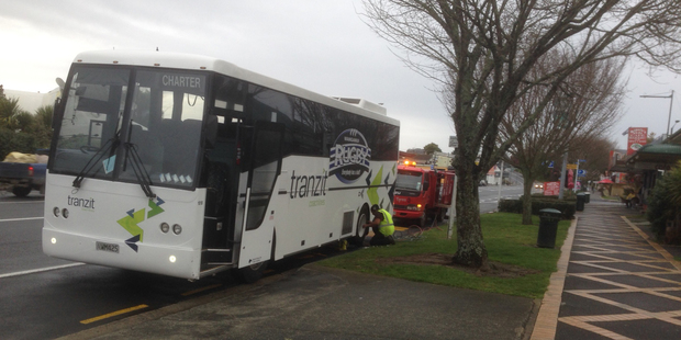 One of the broken down buses. Photo / supplied