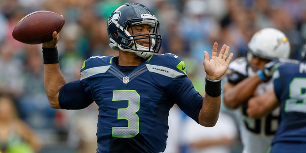 Seattle quarterback Russell Wilson will be looking to lead the Seahawks back to the Super Bowl. Photo / Getty