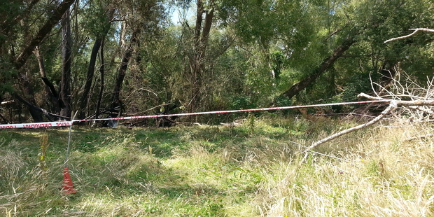 The scene of the North Canterbury crash