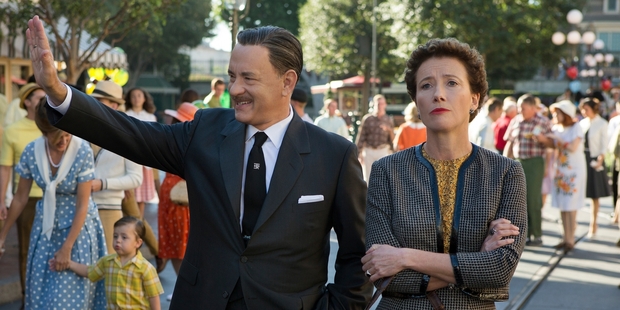 Tom Hanks plays Walt Disney to Emma Thompson's reluctant P.L. Travers.