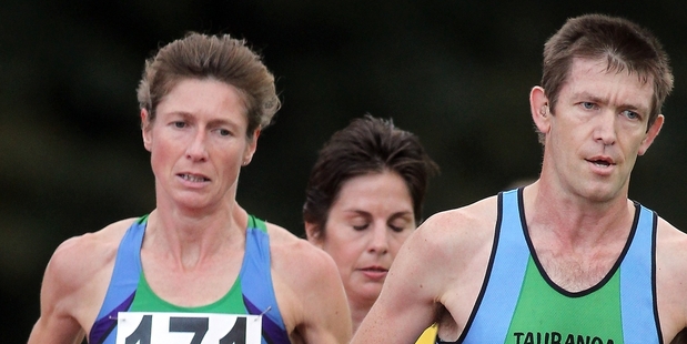 Sally Gibbs (left) and Russell Lake were high-profile competitors at the Domain on Tuesday night. Photo/File