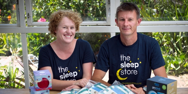 Louise Tanguay and Matt Anderson, who operate The Sleep Store, are concentrating on the local market. Photo / Natalie Slade