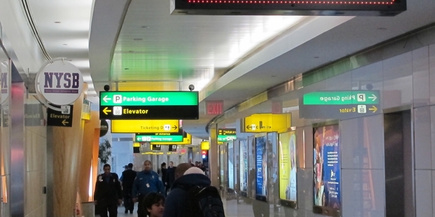 Travellers complain that LaGuardia airport is dingy and cramped. Picture / AP