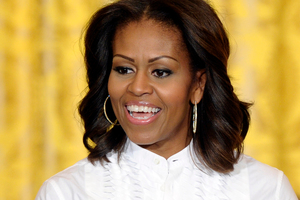 Happy 50th Birthday to Michelle Obama. Photo / AP