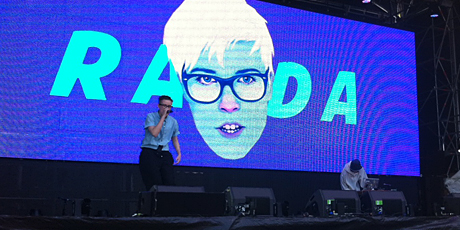 Randa performing at the Big Day Out.