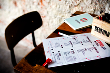Menu at Bedford Soda & Liquor. Photo / Babiche Martens.