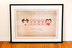 Mickey to Tiki print by Dick Frizzell. Photo / Babiche M