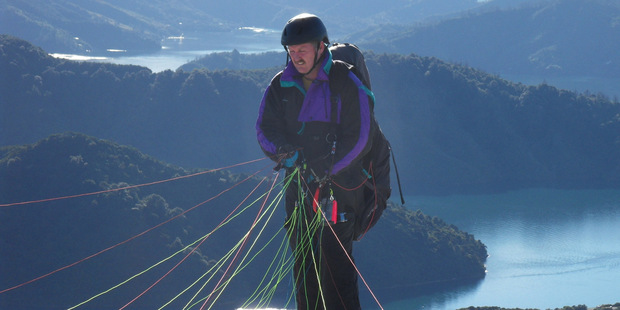 Howard Hudson took off from a hill near Picton in 'perfect' conditions on his second solo flight.