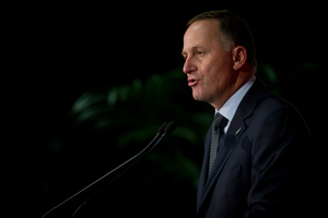 Prime Minister John Key delivering his state of the nation speech. Photo / Sarah Ivey