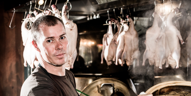 Chef Che Barrington of Blue Breeze Inn in Ponsonby, and new noodle bar Chop Chop. Photo / Babiche Martens.