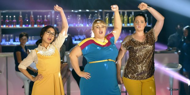The cast of Rebel Wilson's new comedy series 'Super Fun Night'.