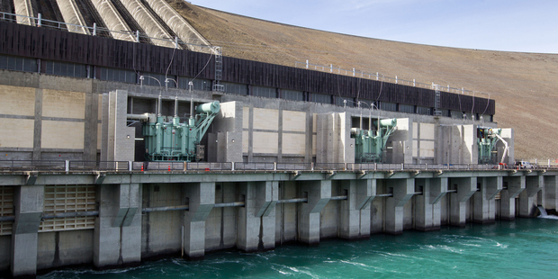 The Benmore power station during a Meridian Energy Waitaki asset tour. Photograph by Richard Robinson