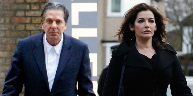 Charles Saatchi and Nigella Lawson. Photo / Snapper Media, AP