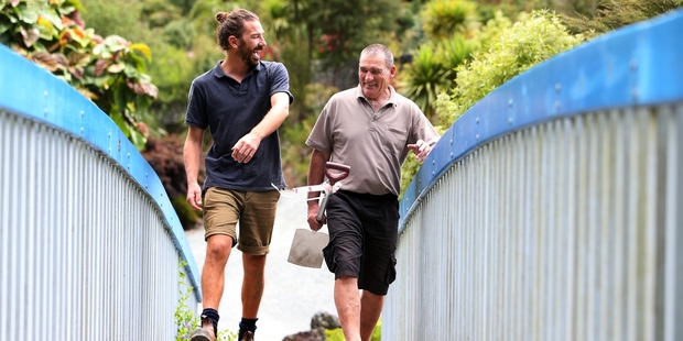 Whangarei Quarry Gardens' new manager David McDermott (left) and David Muir.Photo/Michael Cunningham
