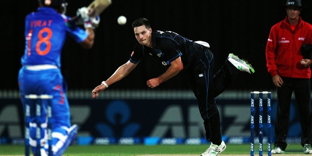 Mitchell McClenaghan drinks little alcohol but is tempted by ice cream. Photo / Getty Images