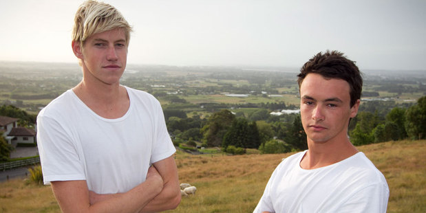 Witnesses and friends Daniel Hunter (left) and Adam Reid. Photo / Natalie Slade