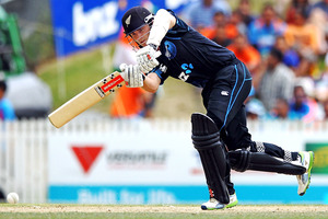 Kane Williamson has anchored the hosts' two totals in the Indian series with scores of 71 and 77. Photo / Getty Images