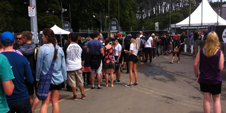 The one bad thing about the Big Day Out were the queues.