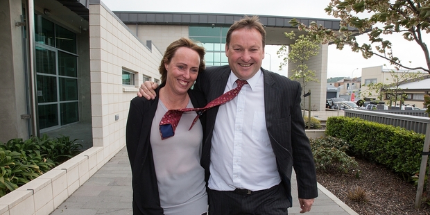 Lachie McLeod and wife Sarah. Photo / Greg Bowker