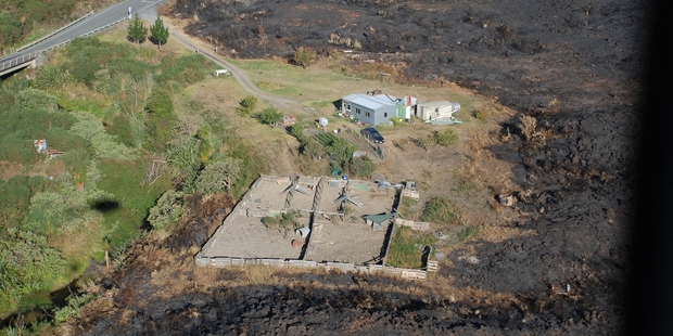 A NEAR THING: The danger posed by wildfires was exemplified at Waima last summer, when a major suspicious blaze, lit during the closed season, burned within metres of buildings and animals.