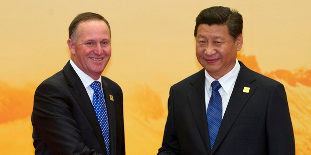 John Key will discuss partnerships with Chinese President Xi Jinping. Picture / AP
