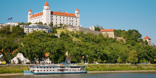 Visitors on tourist boats on the River Danube, in Bratislava, are treated to historic sights and sites. Photo / Thinkstock