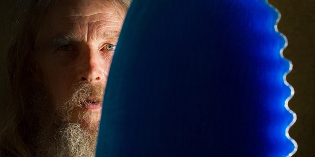 Surfboard designer Roy Stuart is now using 3D printing to create his innovative fin designs. Photo / Alan Gibson