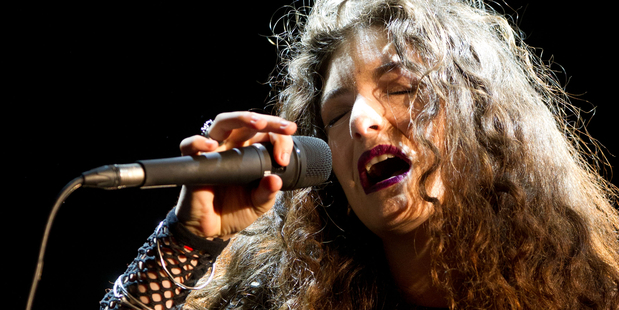 Lorde's between-song giggles and banter proved she has grown remarkably in confidence since her first Auckland show in May last year. Photo/Richard Robinson