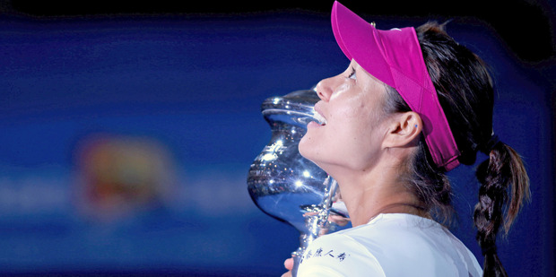 Li Na won her second grand slam in straight sets last night. Photo / Getty